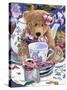 Tea Party Bear 1-Jenny Newland-Stretched Canvas