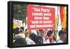 Tea Party Better Than Mob Of Racists Homophobes Funny Poster-null-Framed Poster