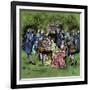 Tea party in colonial New England-Howard Pyle-Framed Giclee Print