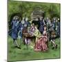 Tea party in colonial New England-Howard Pyle-Mounted Giclee Print