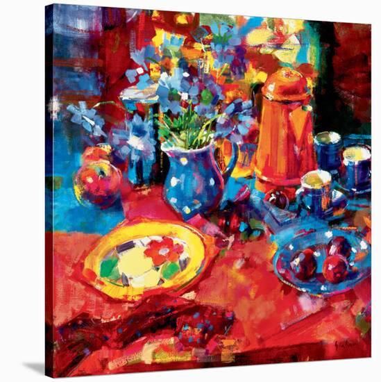 Tea Party-Peter Graham-Stretched Canvas