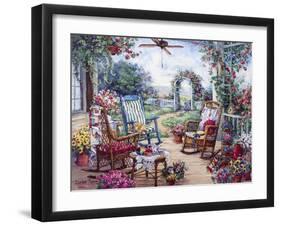 Tea Party-Barbara Mock-Framed Giclee Print