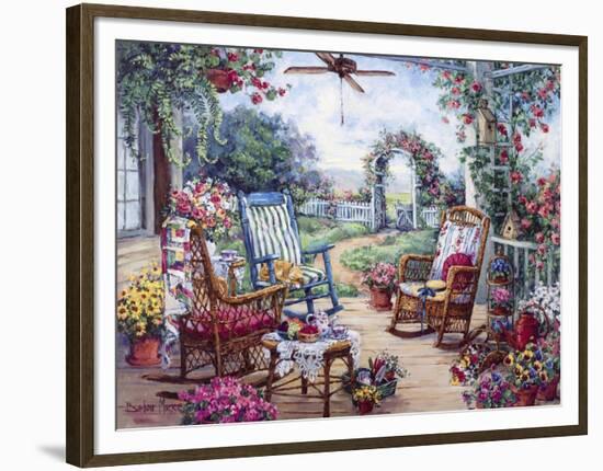 Tea Party-Barbara Mock-Framed Premium Giclee Print