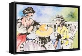 Tea Party-Jane Slivka-Framed Stretched Canvas