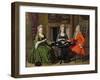 Tea Party-Nicolaes Verkolje-Framed Giclee Print