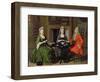 Tea Party-Nicolaes Verkolje-Framed Giclee Print