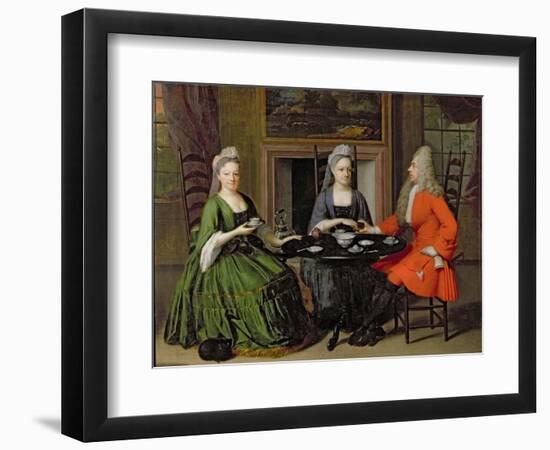 Tea Party-Nicolaes Verkolje-Framed Giclee Print