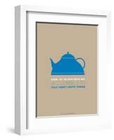 Tea Poster Blue-NaxArt-Framed Art Print