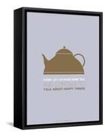 Tea Poster Green-NaxArt-Framed Stretched Canvas