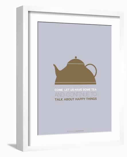 Tea Poster Green-NaxArt-Framed Art Print