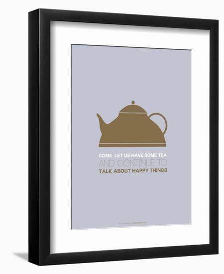 Tea Poster Green-NaxArt-Framed Art Print