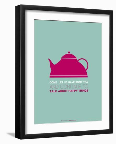 Tea Poster Pink-NaxArt-Framed Art Print