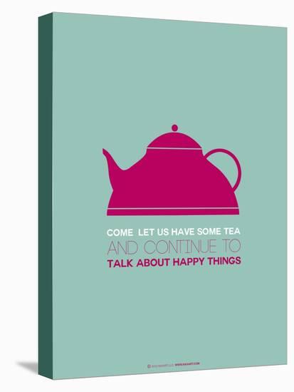 Tea Poster Pink-NaxArt-Stretched Canvas