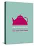 Tea Poster Pink-NaxArt-Stretched Canvas