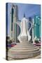 Tea Pot Sculpture, West Bay Central Financial District, Doha, Qatar, Middle East-Frank Fell-Stretched Canvas