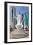 Tea Pot Sculpture, West Bay Central Financial District, Doha, Qatar, Middle East-Frank Fell-Framed Photographic Print