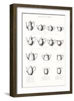 Tea Pot Selection-null-Framed Art Print