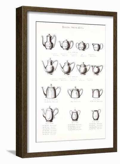 Tea Pot Selection-null-Framed Art Print