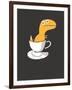 Tea Rex-Michael Buxton-Framed Art Print