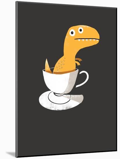 Tea Rex-Michael Buxton-Mounted Art Print