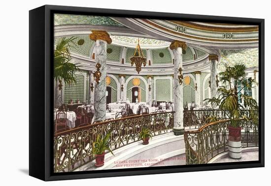 Tea Room, Fairmont Hotel, San Francisco, California-null-Framed Stretched Canvas