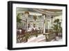 Tea Room, Fairmont Hotel, San Francisco, California-null-Framed Art Print