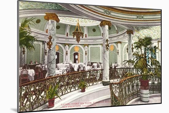 Tea Room, Fairmont Hotel, San Francisco, California-null-Mounted Art Print