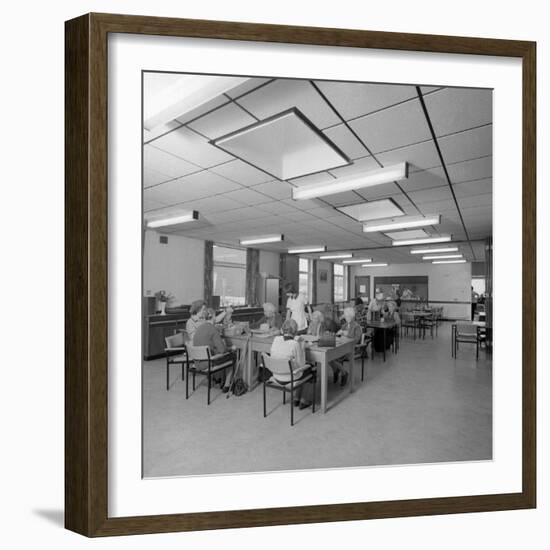 Tea Room, Montague Hospital, Mexborough, South Yorkshire, 1977-Michael Walters-Framed Photographic Print