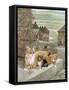 Tea Rose Playtime-Ruane Manning-Framed Stretched Canvas