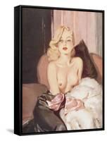 Tea Rose-David Wright-Framed Stretched Canvas