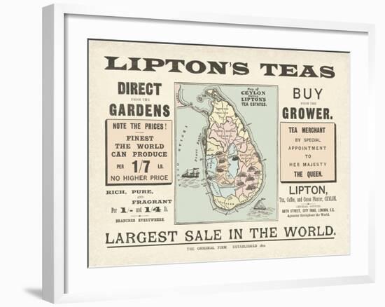 Tea Sale-The Vintage Collection-Framed Giclee Print
