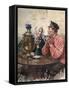 Tea Samovar, Russia-F. De Haenen-Framed Stretched Canvas