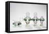 Tea Service Partially Engraved and Covered with Green Glass-Michael Dahl-Framed Stretched Canvas