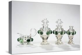 Tea Service Partially Engraved and Covered with Green Glass-Michael Dahl-Stretched Canvas