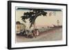 Tea Stall, Fukuroi, C. 1833-Utagawa Hiroshige-Framed Giclee Print