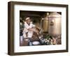 Tea Stall, Peshawar, North West Frontier Province, Pakistan-Doug Traverso-Framed Photographic Print