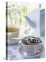 Tea Strainer on Cup of Tea-Jean Francois Hamon-Stretched Canvas