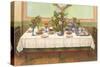 Tea Table Setting-null-Stretched Canvas