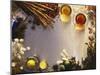 Tea, Tea Leaves, Spices, Sugar Crystals, Lemons and Limes-Peter Rees-Mounted Photographic Print