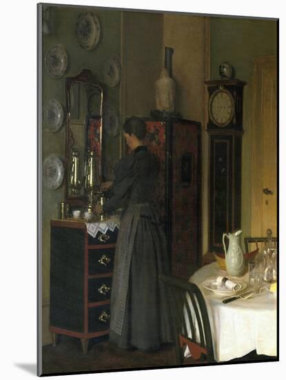 Tea-Time, 1898-Valdemar Kornerup-Mounted Giclee Print