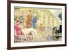 Tea-Time at the Hermitage Hotel, Le Touquet-René Vincent-Framed Giclee Print