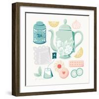 Tea Time IV-Gia Graham-Framed Art Print