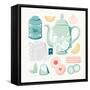 Tea Time IV-Gia Graham-Framed Stretched Canvas