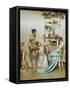 Tea Time Tales-Joseph Frederic Soulacroix-Framed Stretched Canvas