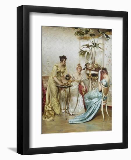 Tea Time Tales-Joseph Frederic Soulacroix-Framed Giclee Print