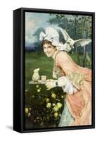 Tea Time Tease-Francesco Vinea-Framed Stretched Canvas