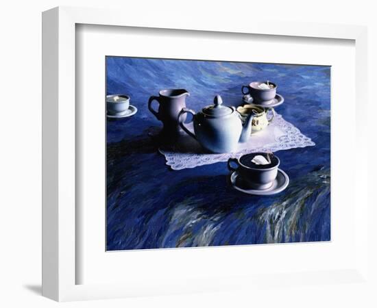 Tea Time with Gordy, 1998-Ellen Golla-Framed Giclee Print