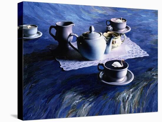 Tea Time with Gordy, 1998-Ellen Golla-Stretched Canvas