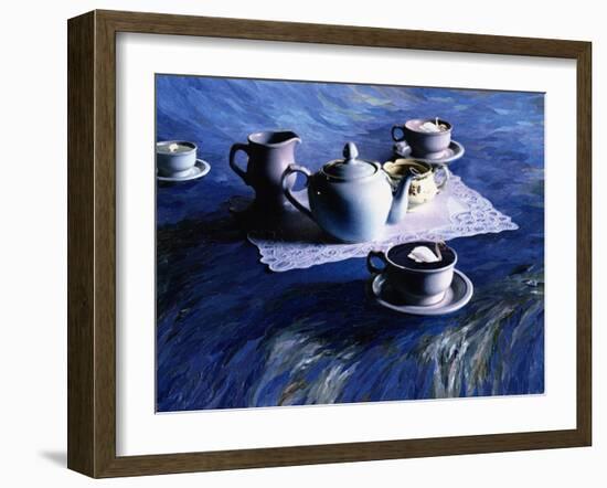 Tea Time with Gordy, 1998-Ellen Golla-Framed Giclee Print