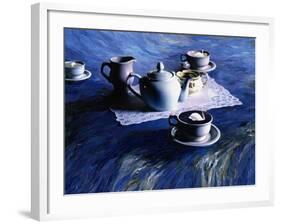 Tea Time with Gordy, 1998-Ellen Golla-Framed Giclee Print